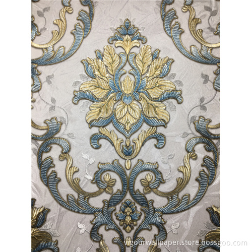 106cm good quality damask Wallpaper for Home Decoration